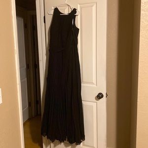 Black bridesmaid’s dress